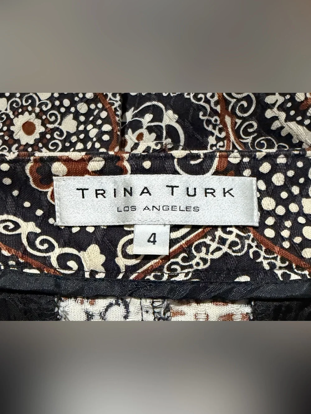Trina Turk Geometric Medallion Print Mini Skirt